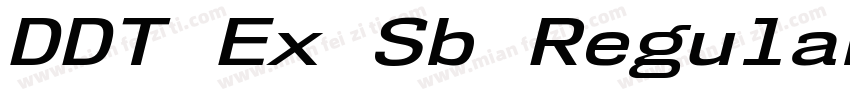 DDT Ex Sb Regular字体转换